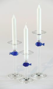 Antje-Otto-Glaskunst Keitum Sylt Kerzenleuchter