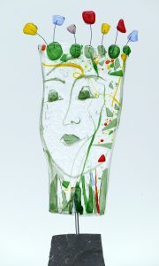 Antje Otto Glaskunst Glasskulptur-Maske