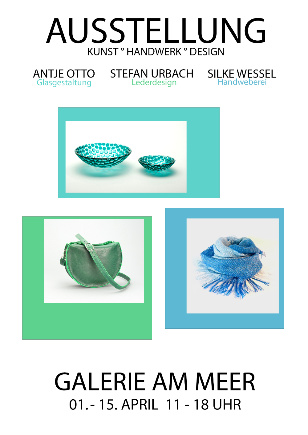 Antje Otto Glasgestaltung Keizum Sylt_Ausstellung Galerie am Meer_1.-15.April 2026